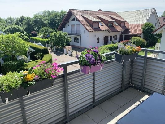 Blick vom unteren Balkon