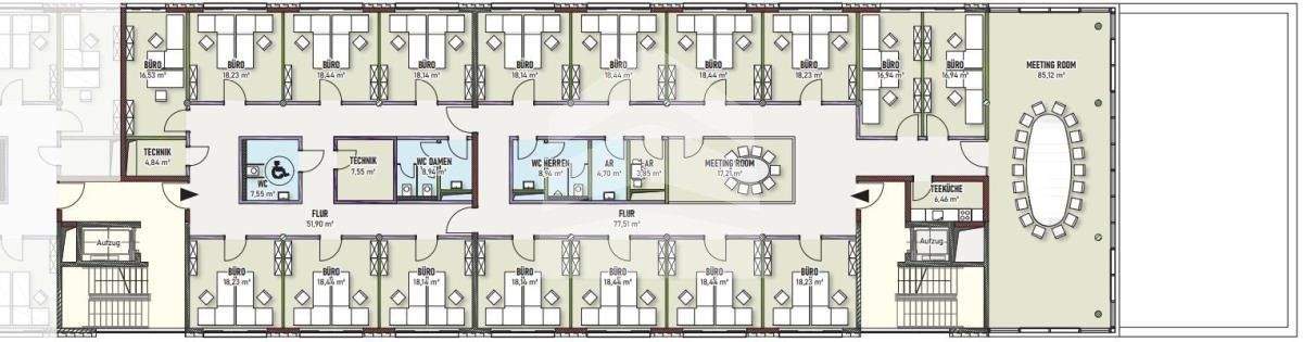 Grundriss Nordflügel