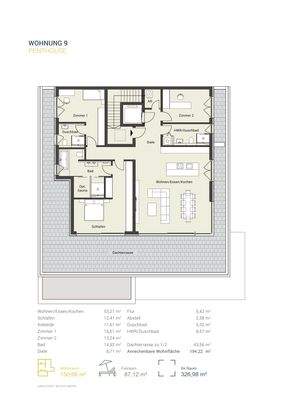 The Bird - Grundriss - Penthouse WE9
