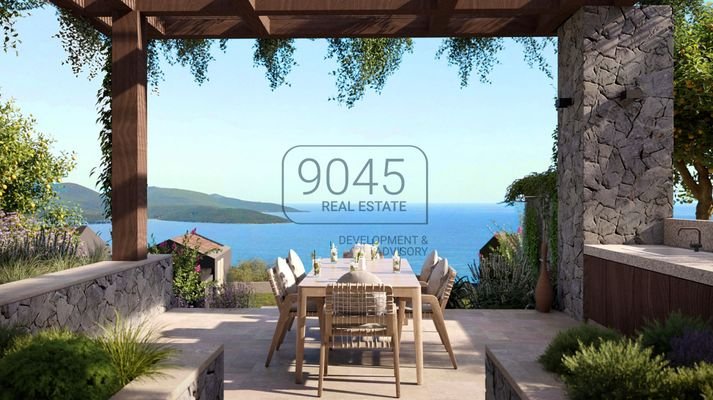 Exklusive Villa mit Blick auf das Adriatische Meer in der Bucht von Lustica - Montenegro