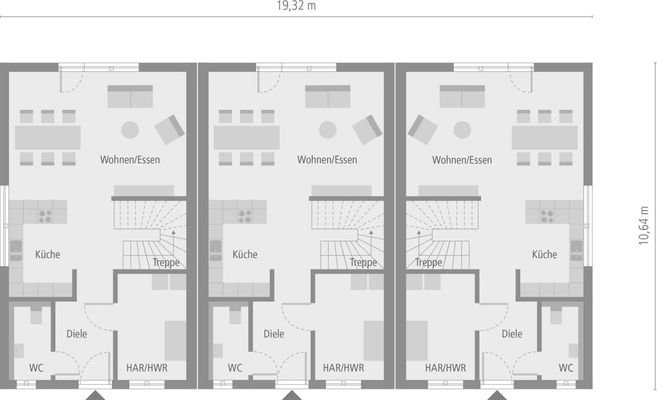 Reihenhaus-01 EG_Grundriss