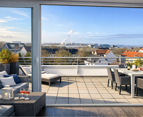 Dachterrasse mit Weitblick