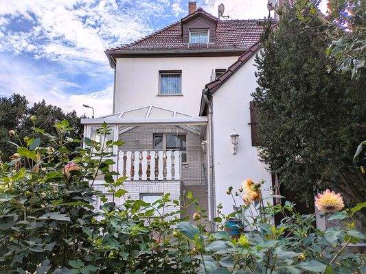 Blick vom Grundstück