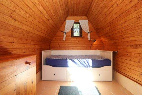 Blick in die Finnhütte