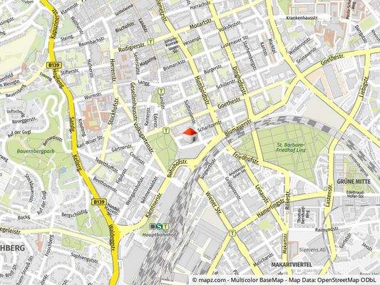 Geolyzer Kartenausschnitt