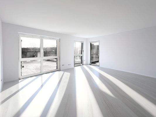 Wohnraum im EG mit KI generiert