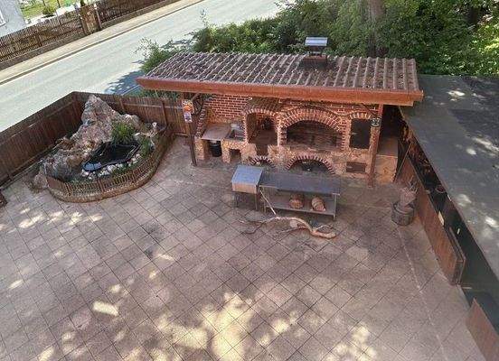 Terrasse+Grill von oben