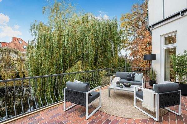 Terrasse EG - Möblierungsidee (KI) 