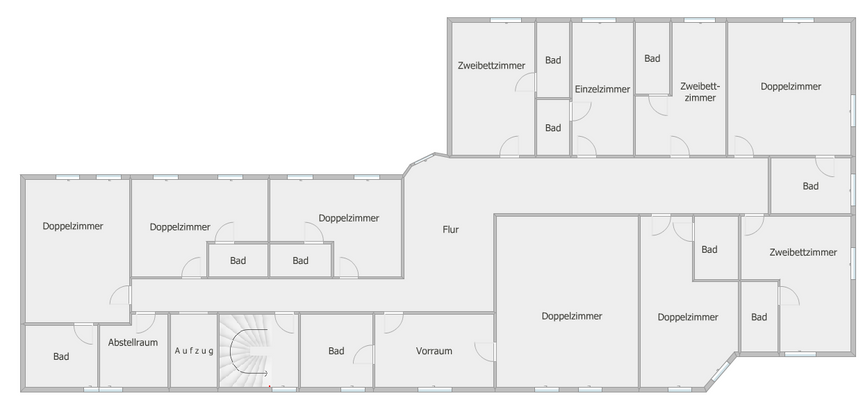 Grundriss 1. + 2. OG