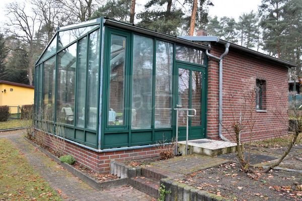 Wochenendhaus 1 - Eingangsbereich am Wintergarten