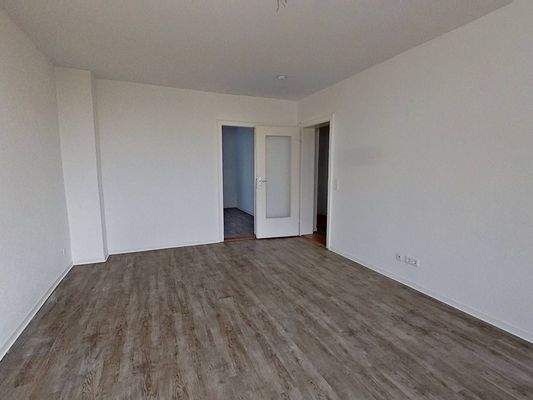 Ansicht II: Wohn- und Esszimmer