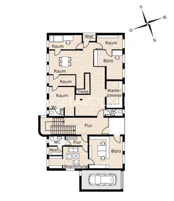 Erdgeschoss (Raumaufteilung gemäß Mieterwunsch)