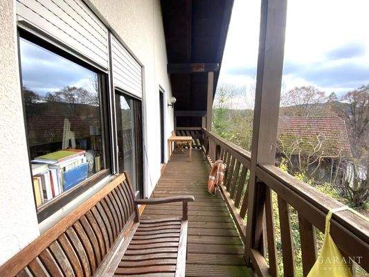 Blick auf den Westbalkon