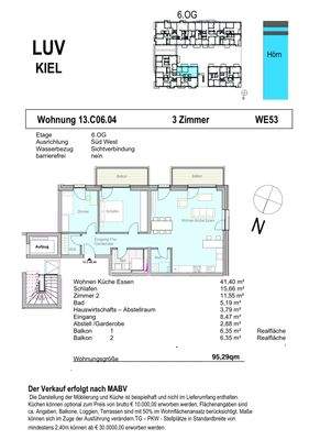 Grundriss WE 53 Baufeld XIII