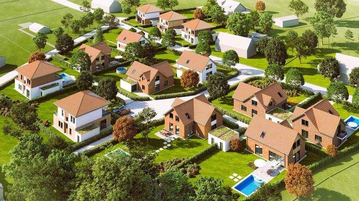 Visualisierung Baugebiet