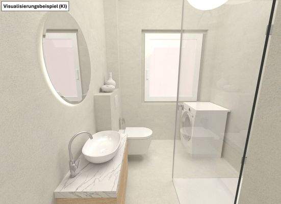 Duschbad Visualisierungsbeispiel (KI)