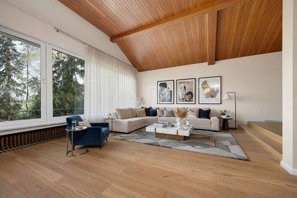 Wohnzimmer KI modifiziert