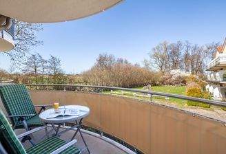 Blick vom Balkon in Nordwestausrichtung