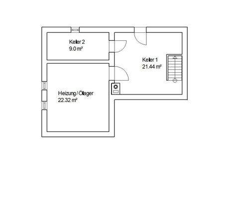 Grundriss Teilkeller