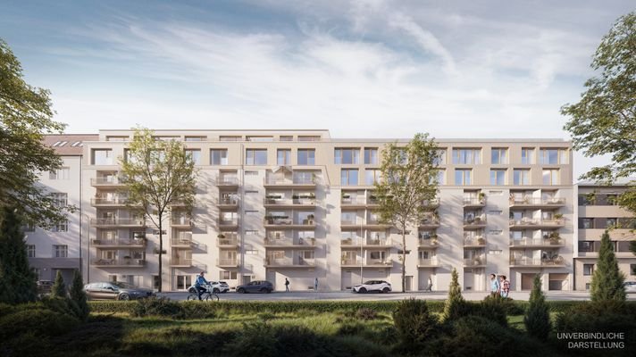 Aachener Strasse 35-38 - Visualisierung Frontansicht