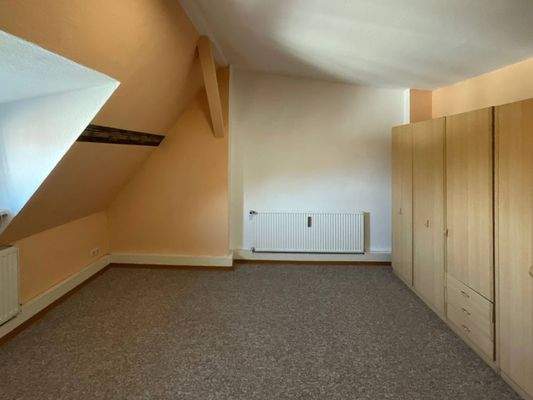 Blick in das Schlafzimmer