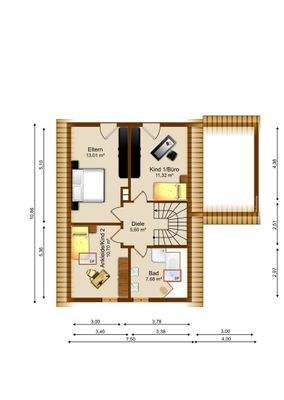 Obergeschoss Grundriss