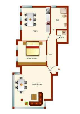 Grundriss (nicht maßstäblich)