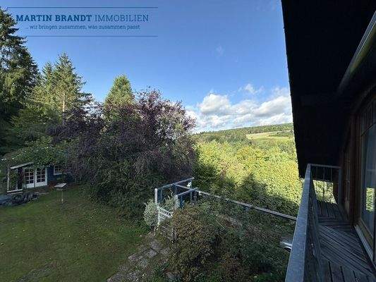 Aussicht vom Dachgeschoss