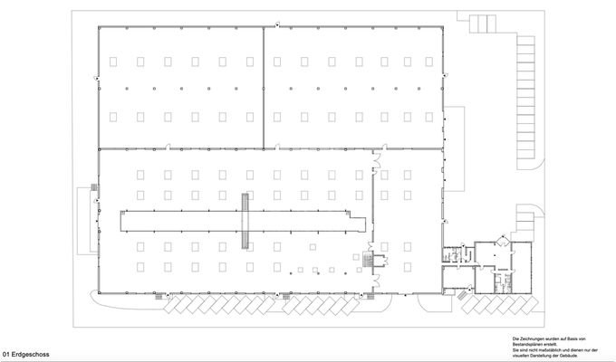 Grundriss Halle EG