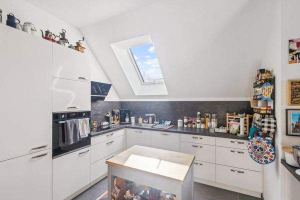Küche im Dachgeschoss