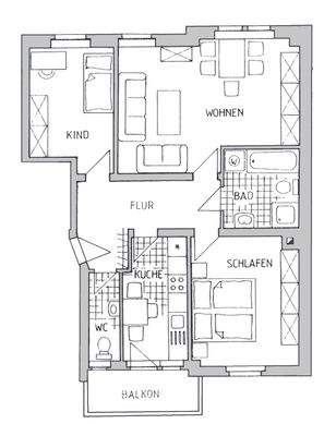 Grundriss - Scheffelstr. 8, WE 06