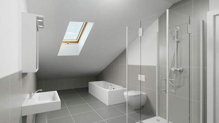 Wohnbeispiel Bad mit Fenster