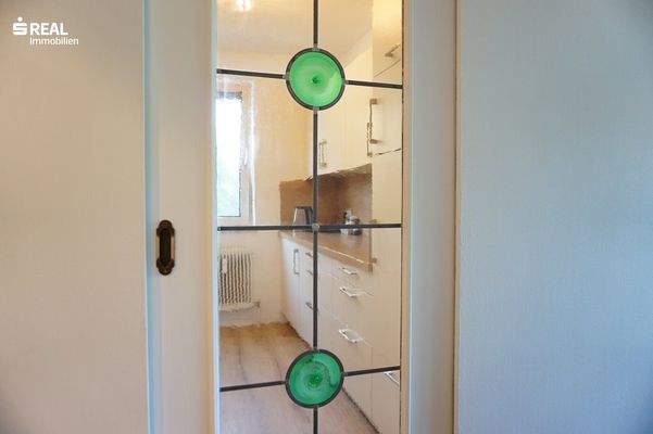 schöne Glas-Schiebetür