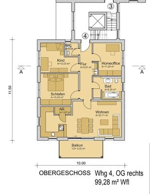 Whg 4, 1.OG, linkes Haus