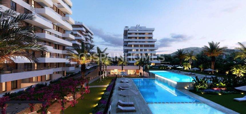 Stylish Flats in a Complex near the Beach in Alicante Villajoyosa