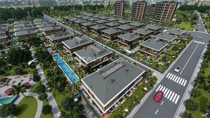 4-Bedroom Houses Short Drive Distance to the Sea in Antalya