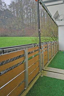 ....Balkon mit Blick ins Grüne!