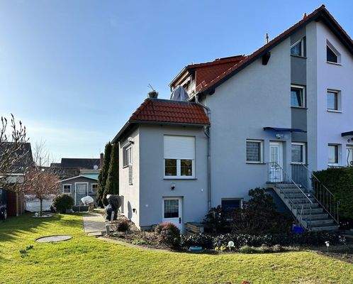 Doppelhaushälfte - Gartenansicht