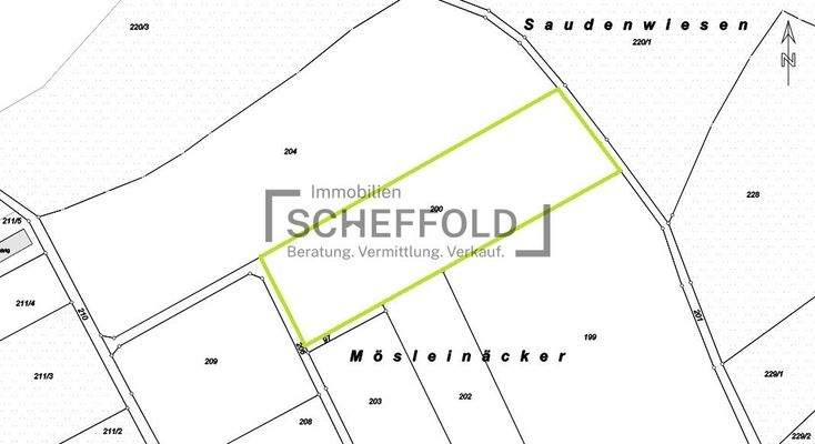 Ackerfläche Katasterauszug 