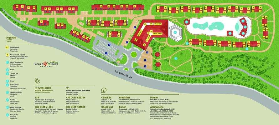 Ferienhäuser im Green Village Resort – Lignano Sabbiadoro