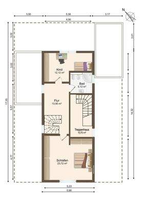 Grundriss Obergeschoss