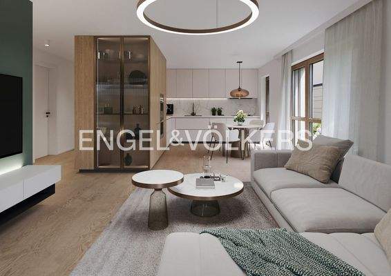 Offen gestaltete Küche