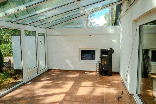 Wintergarten mit Ofen