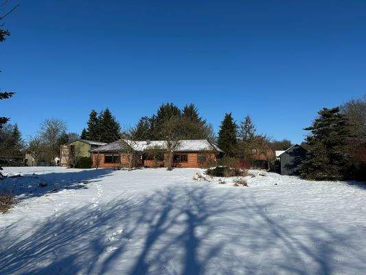 Blick vom Garten aufs Haus