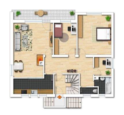 Grundriss EG (nicht maßstabsgetreu - kann vom Original abweichen) 