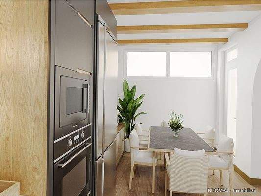 Küchen und Essbereich