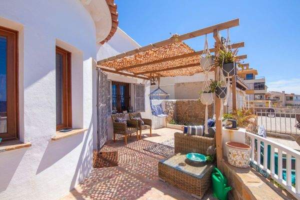 Sitzbereich auf der Terrasse