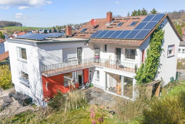 Drohnenaufnahme Gartenseite