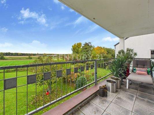 Ausblick vom großen Balkon