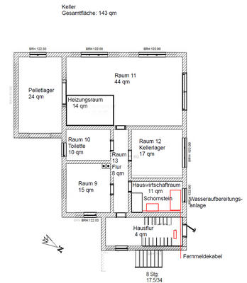 Grundriss Soutterain